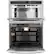 Alt View 22. GE Profile - 30" Built-In Double Electric Convection Wall Oven - Stainless Steel.