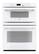 Front. GE Profile - 30" Built-In Single Electric Convection Wall Oven with Built-In Microwave - White on White.
