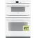 Alt View 1. GE Profile - 30" Built-In Single Electric Convection Wall Oven with Built-In Microwave - White on White.