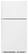 Front. Whirlpool - 21.3 Cu. Ft. Top-Freezer Refrigerator - White.
