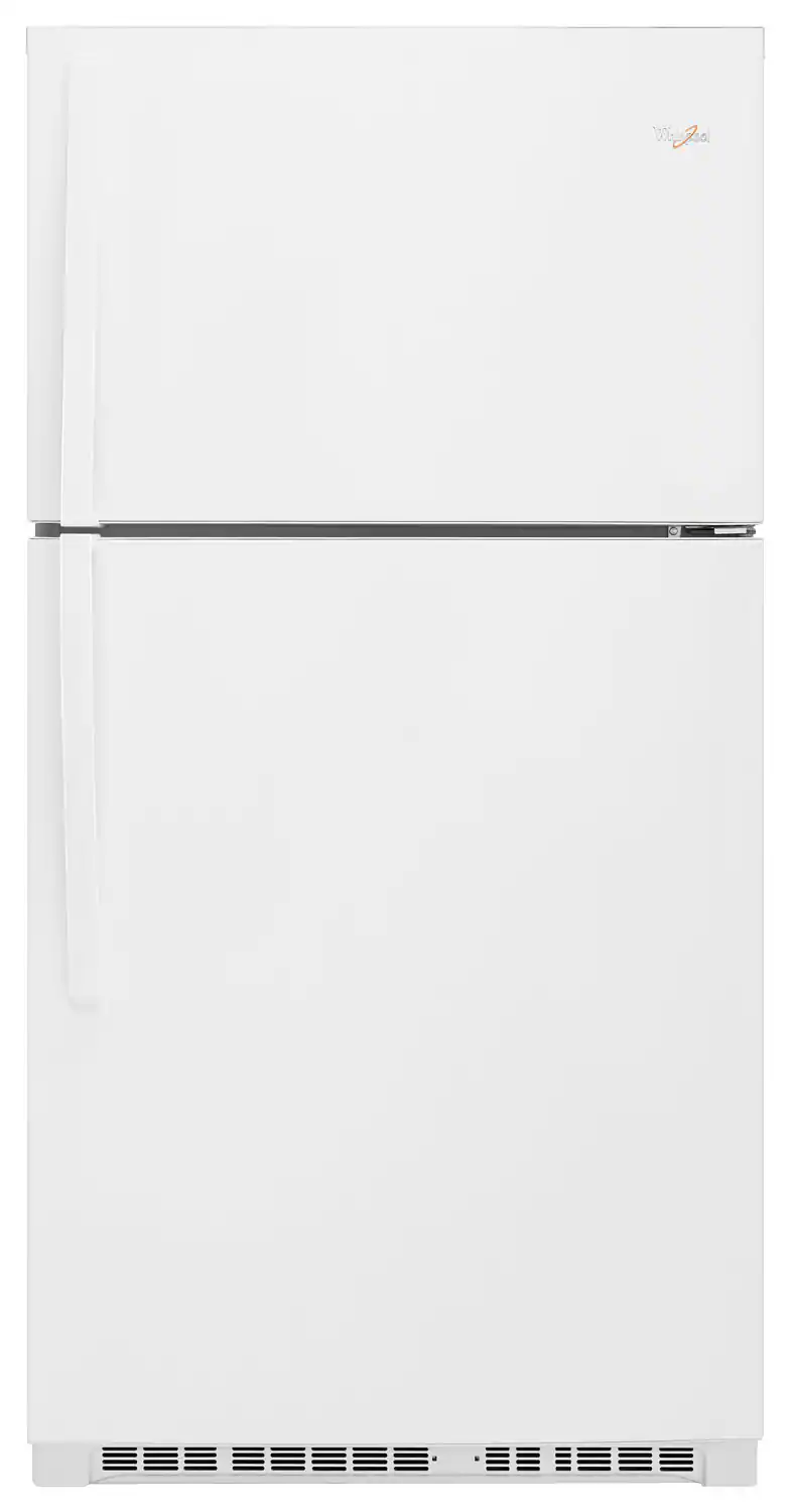 Front. Whirlpool - 21.3 Cu. Ft. Top-Freezer Refrigerator - White.