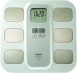 Front Zoom. Omron - Fat Loss Monitor with Scale - White.