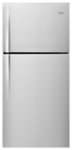 Front Zoom. Whirlpool - 19.2 Cu. Ft. Top-Freezer Refrigerator - Monochromatic Stainless Steel.