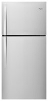 Whirlpool - 19.2 Cu. Ft. Top-Freezer Refrigerator - Monochromatic Stainless Steel - Front_Zoom