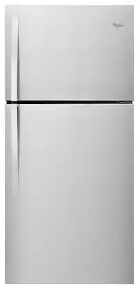 Whirlpool - 19.2 Cu. Ft. Top-Freezer Refrigerator - Monochromatic Stainless Steel