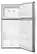 Alt View 5. Whirlpool - 19.2 Cu. Ft. Top-Freezer Refrigerator - Monochromatic Stainless Steel.