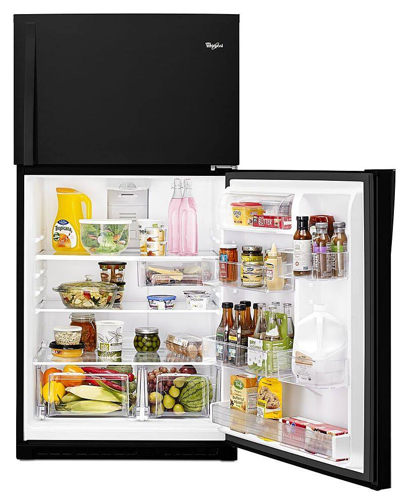 Alt View 15. Whirlpool - 21.3 Cu. Ft. Top-Freezer Refrigerator - Black.