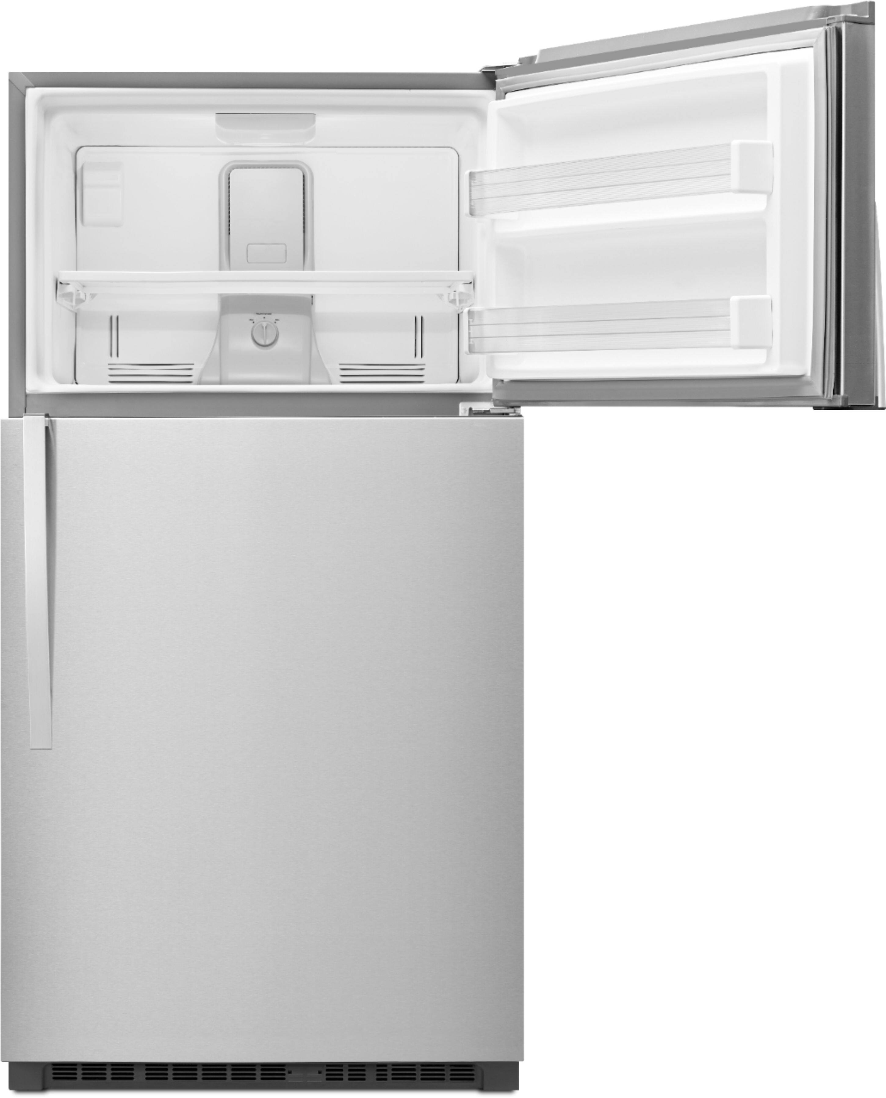 Alt View 12. Whirlpool - 21.3 Cu. Ft. Top-Freezer Refrigerator - Monochromatic Stainless Steel.