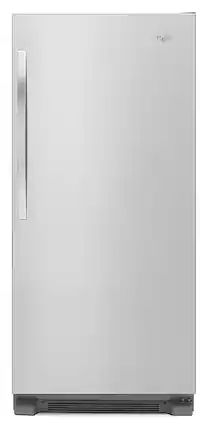 Front. Whirlpool - SideKicks 17.7 Cu. Ft. Refrigerator - Monochromatic Stainless Steel.