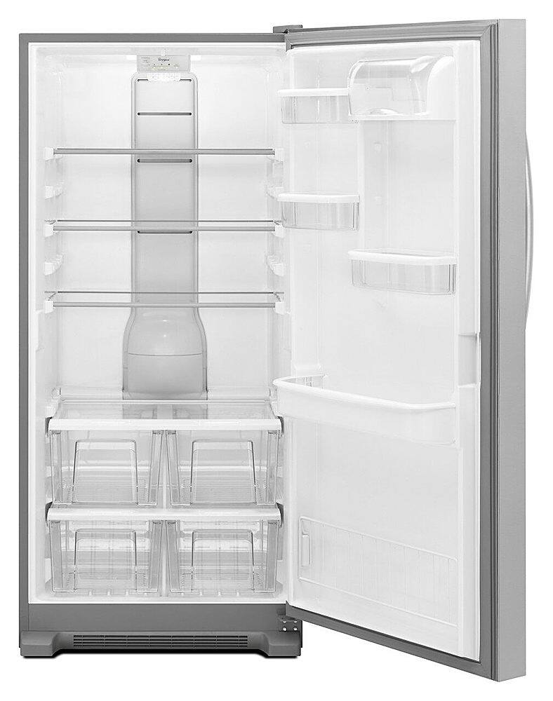 Alt View 11. Whirlpool - SideKicks 17.7 Cu. Ft. Refrigerator - Monochromatic Stainless Steel.
