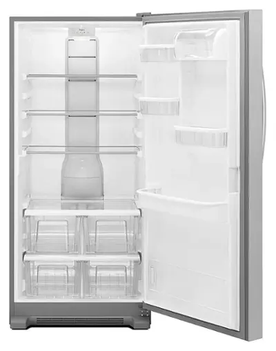 Whirlpool All Fridge (WSR57R18DM) - Monochromatic Stainless Steel