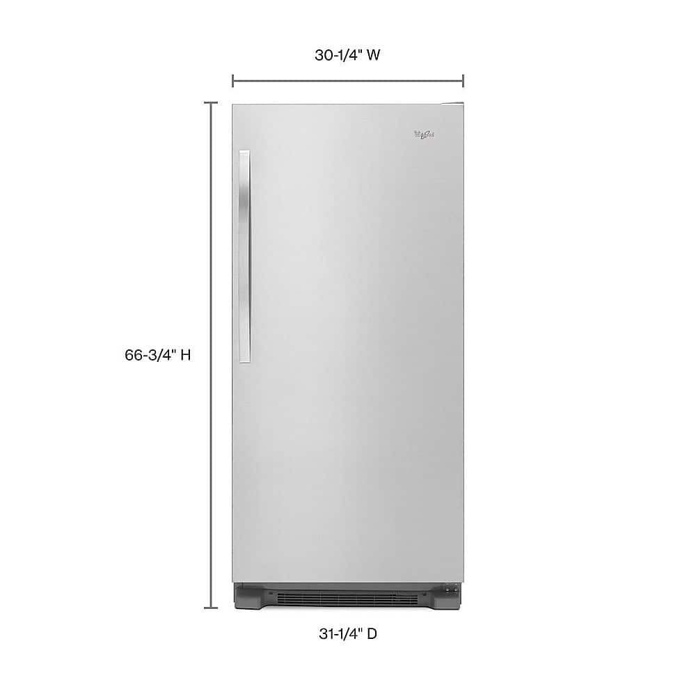 Alt View 12. Whirlpool - SideKicks 17.7 Cu. Ft. Refrigerator - Monochromatic Stainless Steel.