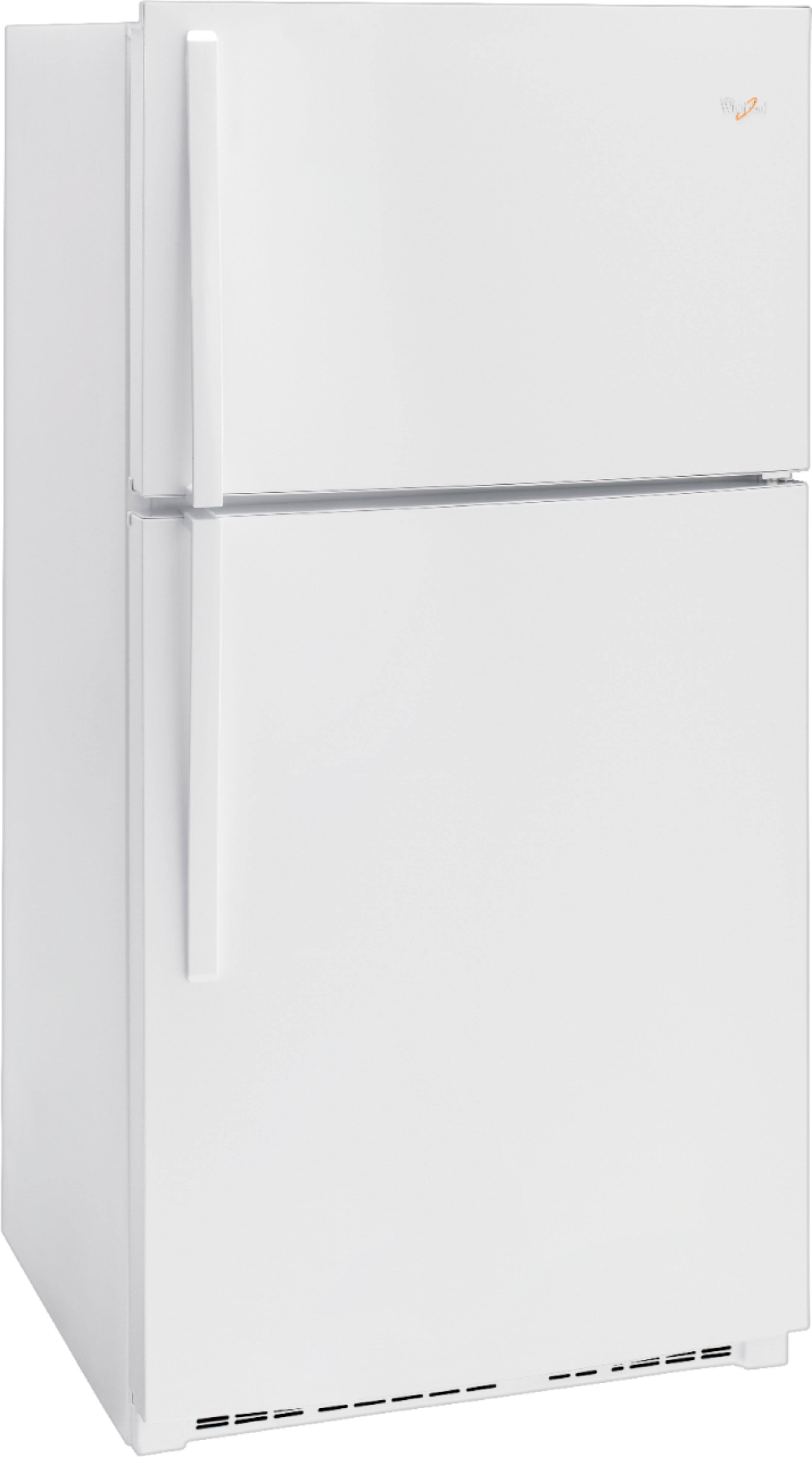 Angle. Whirlpool - 21.3 Cu. Ft. Top-Freezer Refrigerator - White.