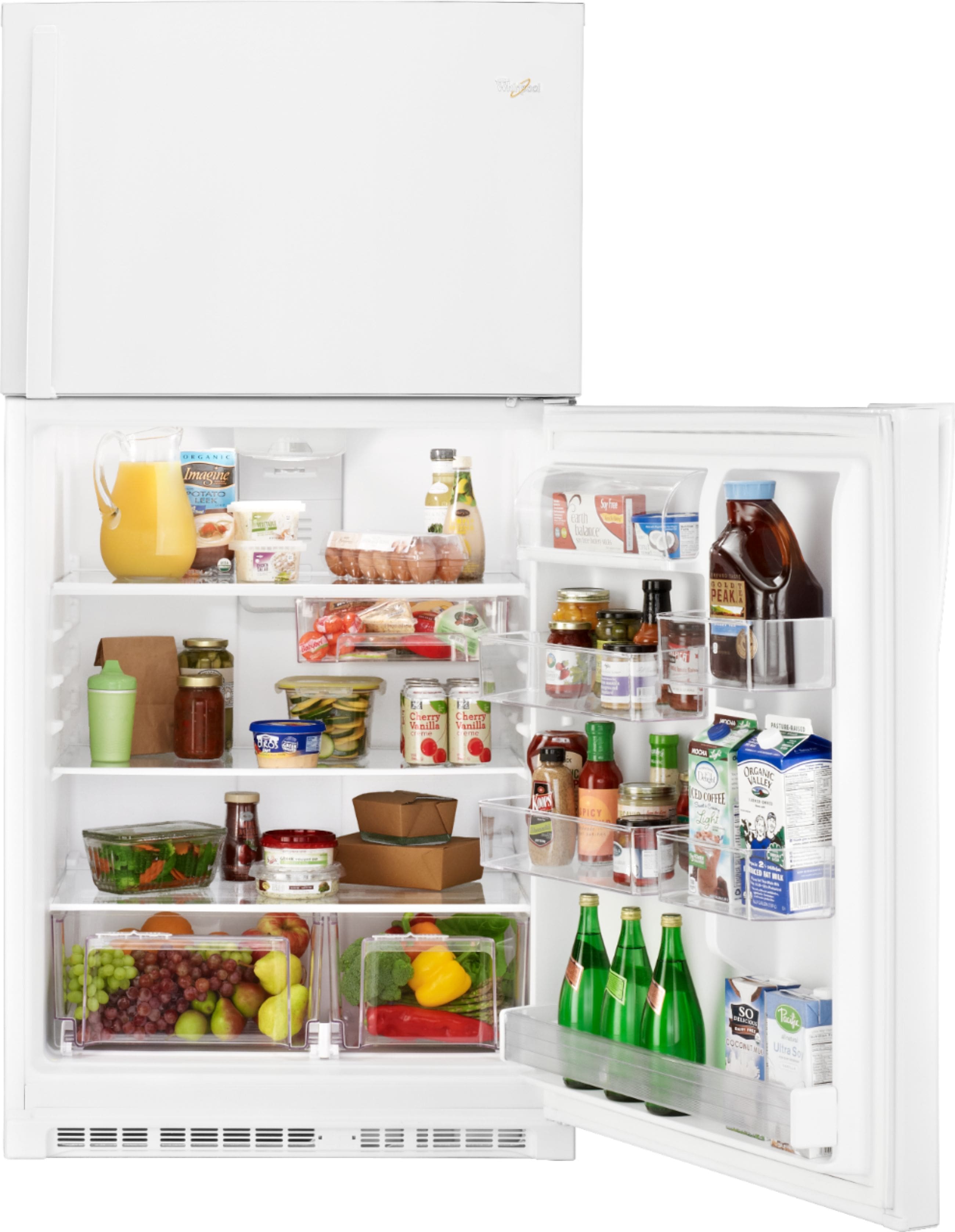 Alt View 11. Whirlpool - 21.3 Cu. Ft. Top-Freezer Refrigerator - White.
