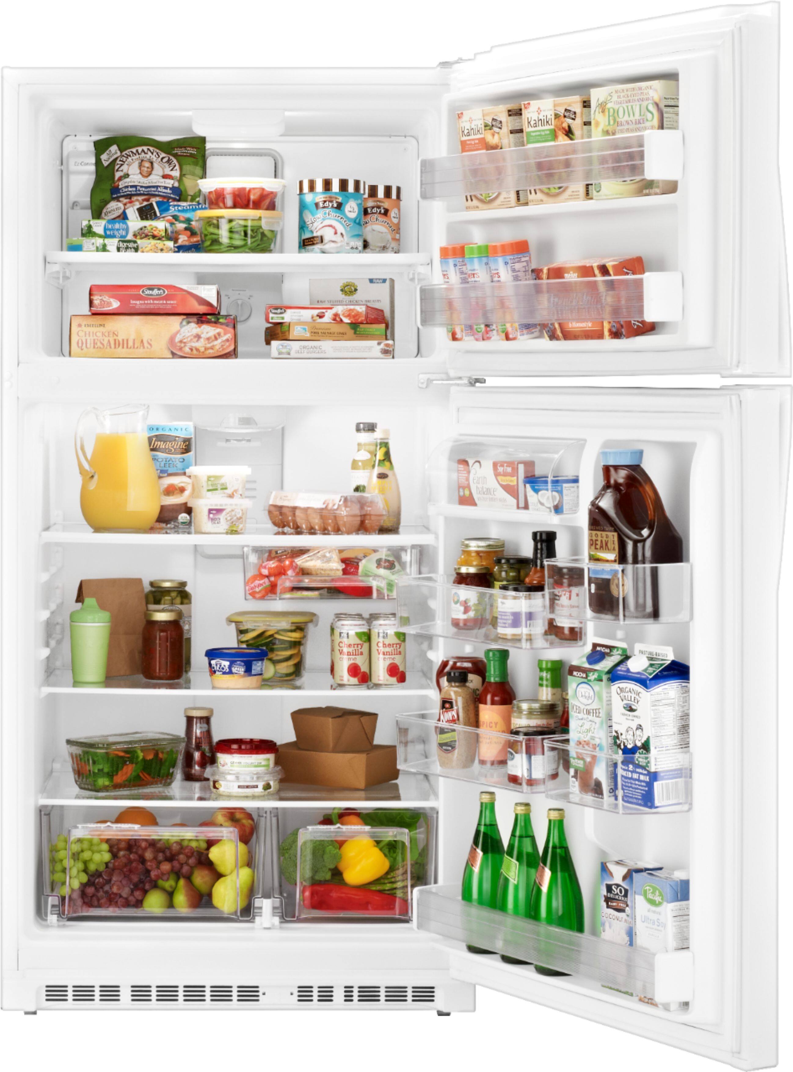 Alt View 1. Whirlpool - 21.3 Cu. Ft. Top-Freezer Refrigerator - White.