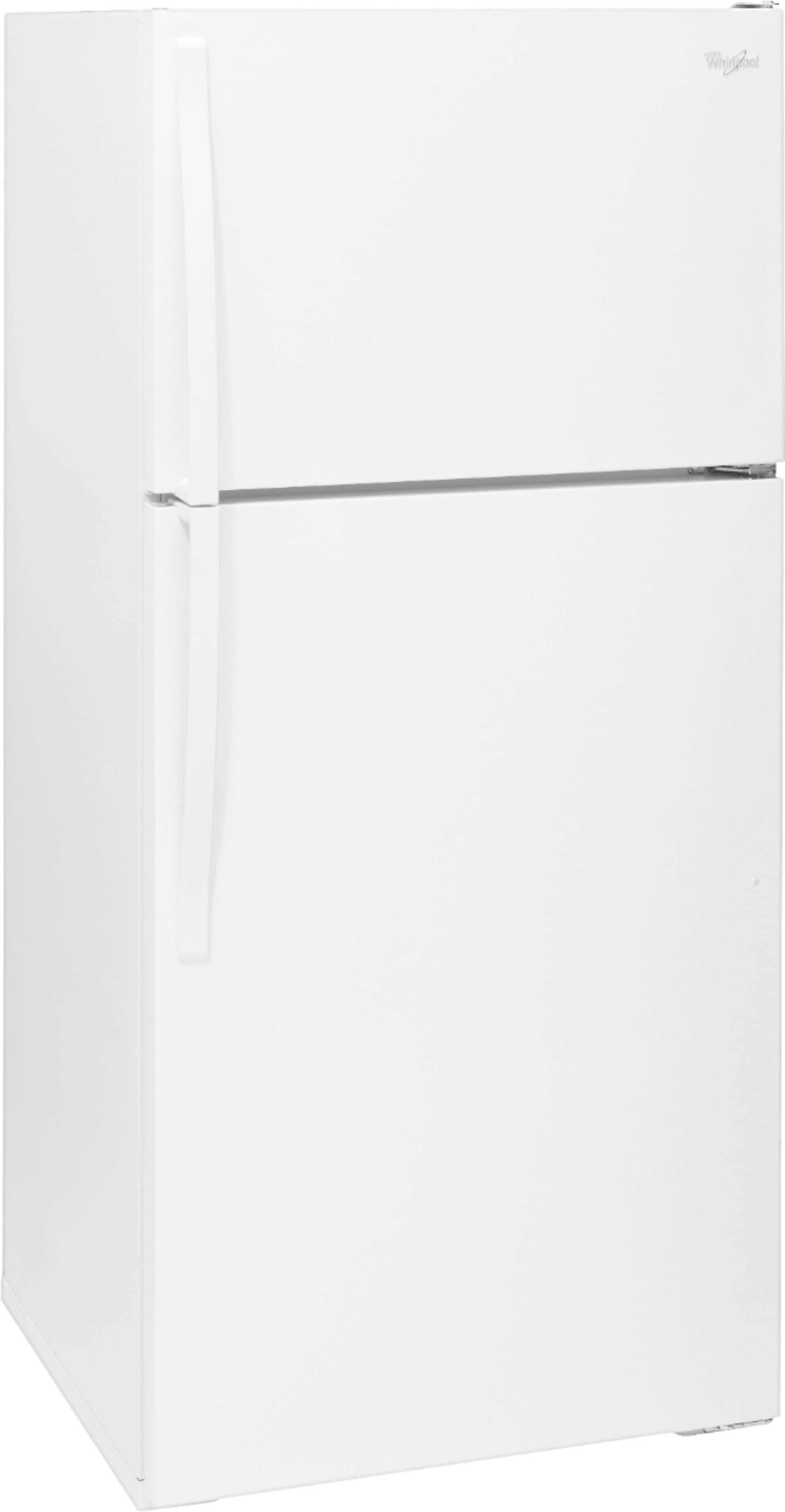Angle. Whirlpool - 14.3 Cu. Ft. Top-Freezer Refrigerator - White.