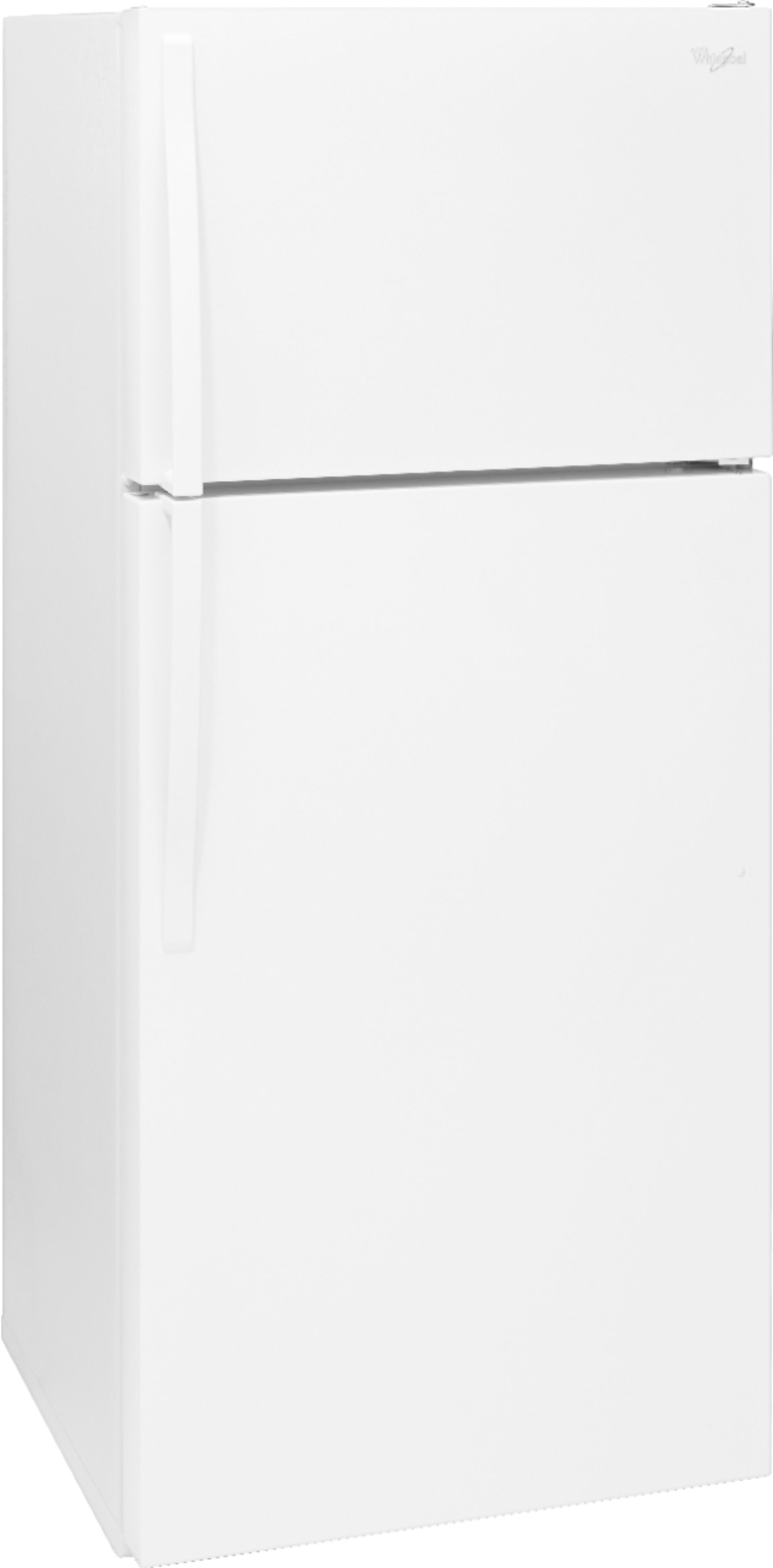 Angle View: Whirlpool - 16.0 Cu. Ft. Top-Freezer Refrigerator - White