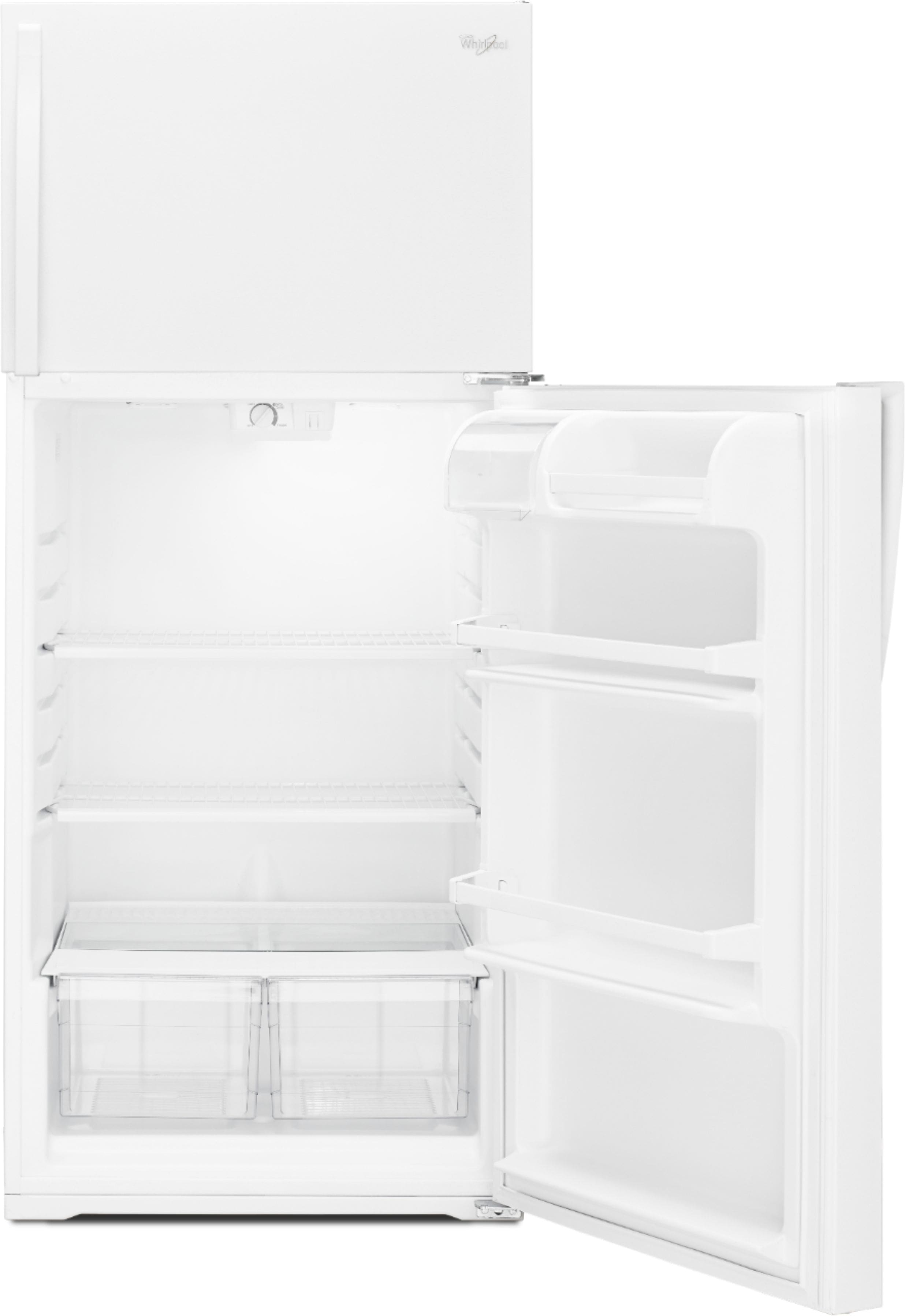 whirlpool 16 cu ft top freezer refrigerator
