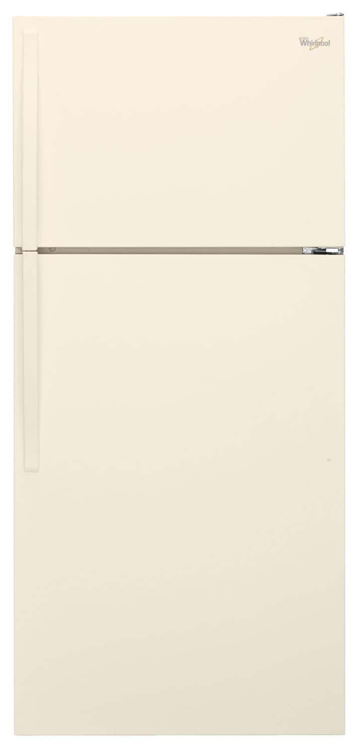 Whirlpool - 14.3 Cu. Ft. Top-Freezer Refrigerator - Biscuit - Front_Zoom
