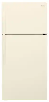 Front. Whirlpool - 14.3 Cu. Ft. Top-Freezer Refrigerator - Biscuit.