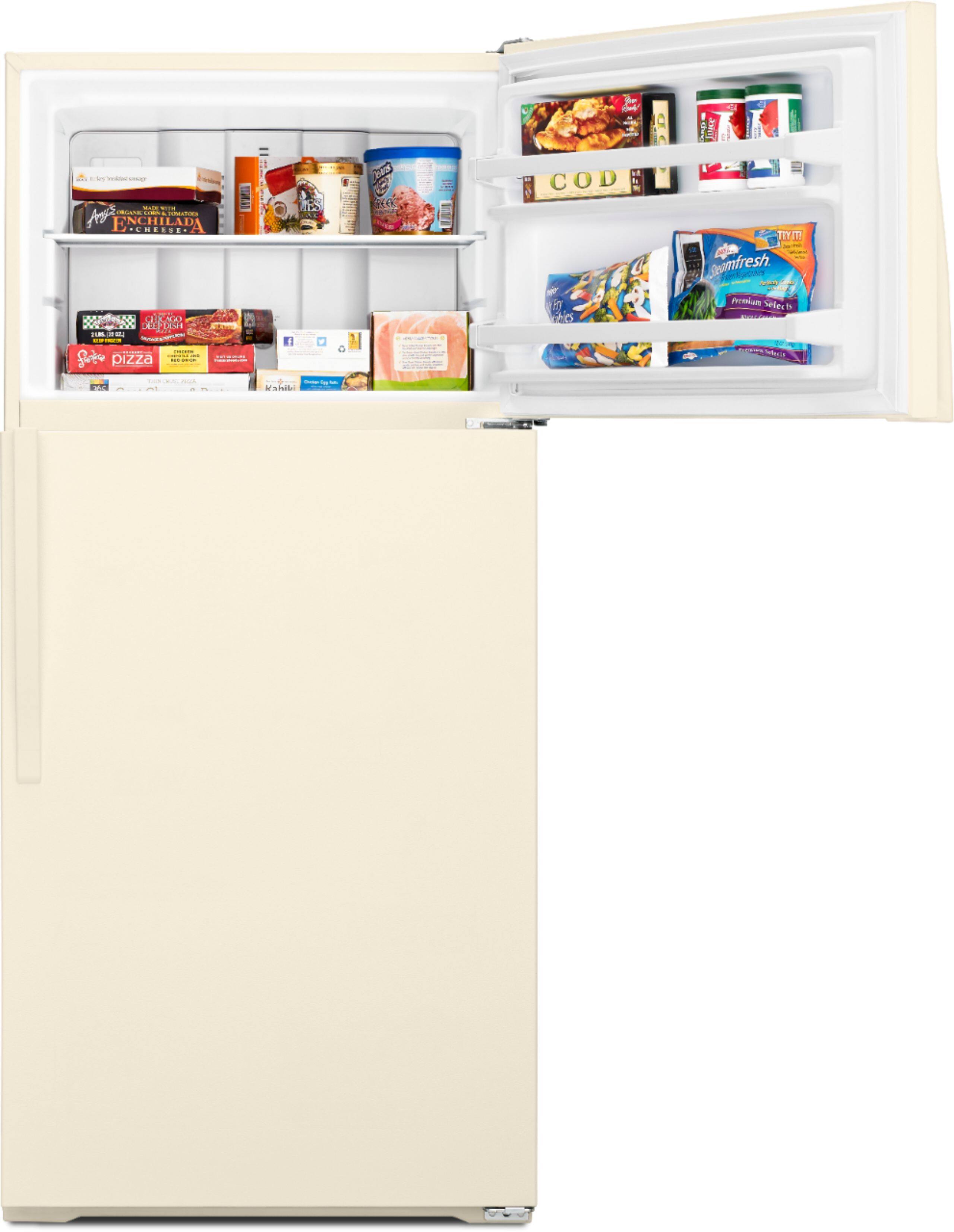 Alt View 11. Whirlpool - 14.3 Cu. Ft. Top-Freezer Refrigerator - Biscuit.