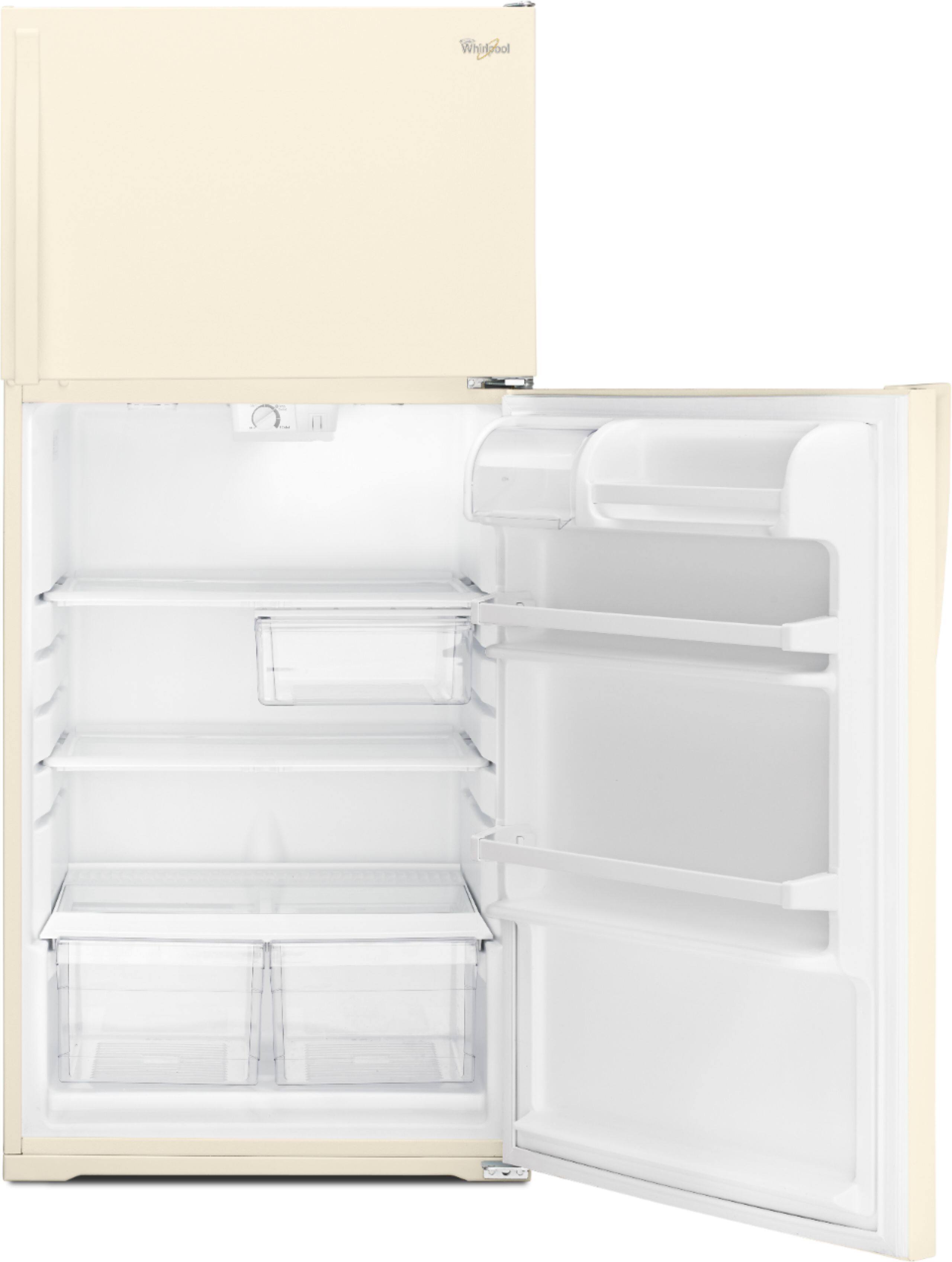 Alt View 13. Whirlpool - 14.3 Cu. Ft. Top-Freezer Refrigerator - Biscuit.