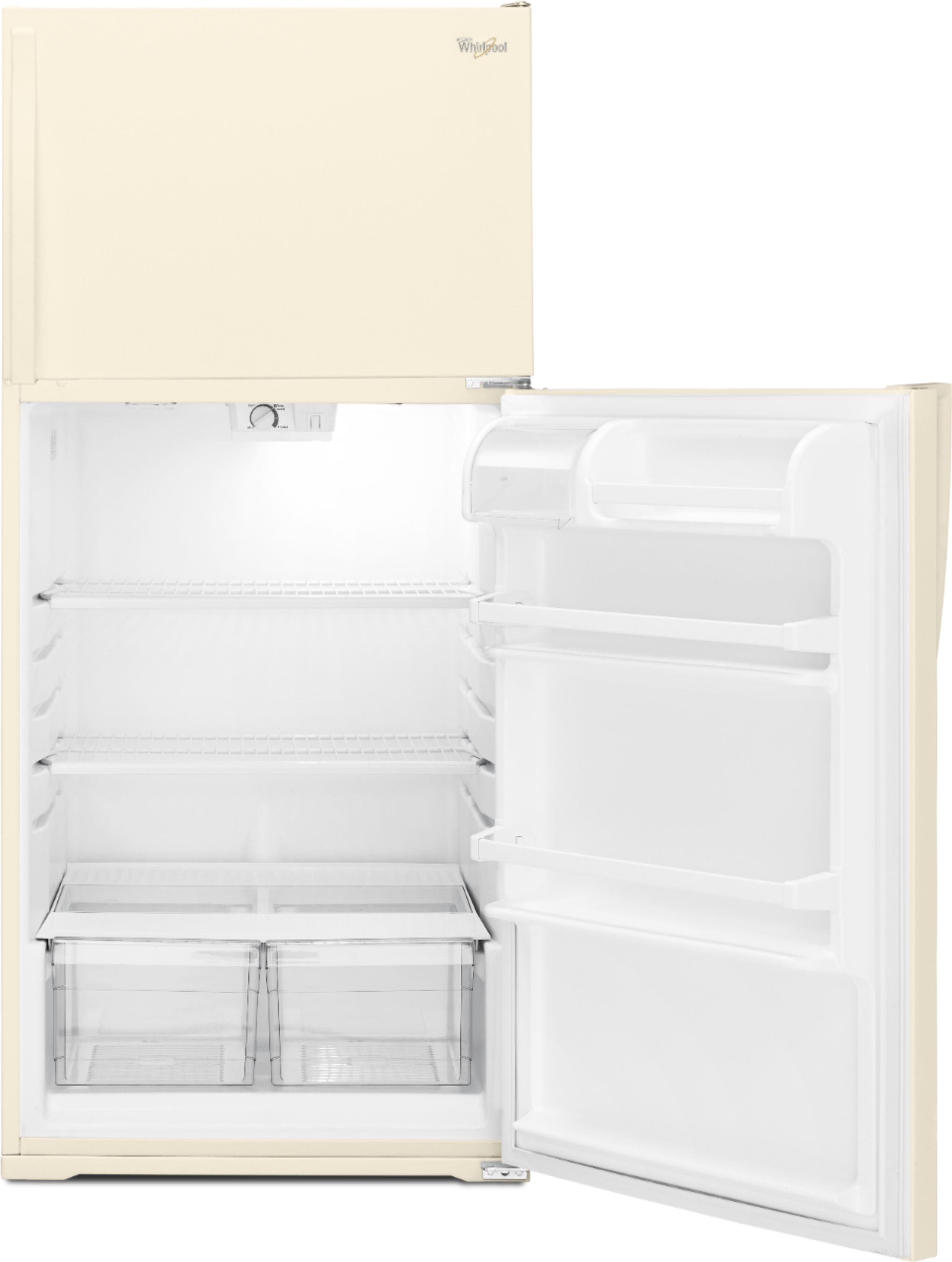 Alt View 14. Whirlpool - 14.3 Cu. Ft. Top-Freezer Refrigerator - Biscuit.