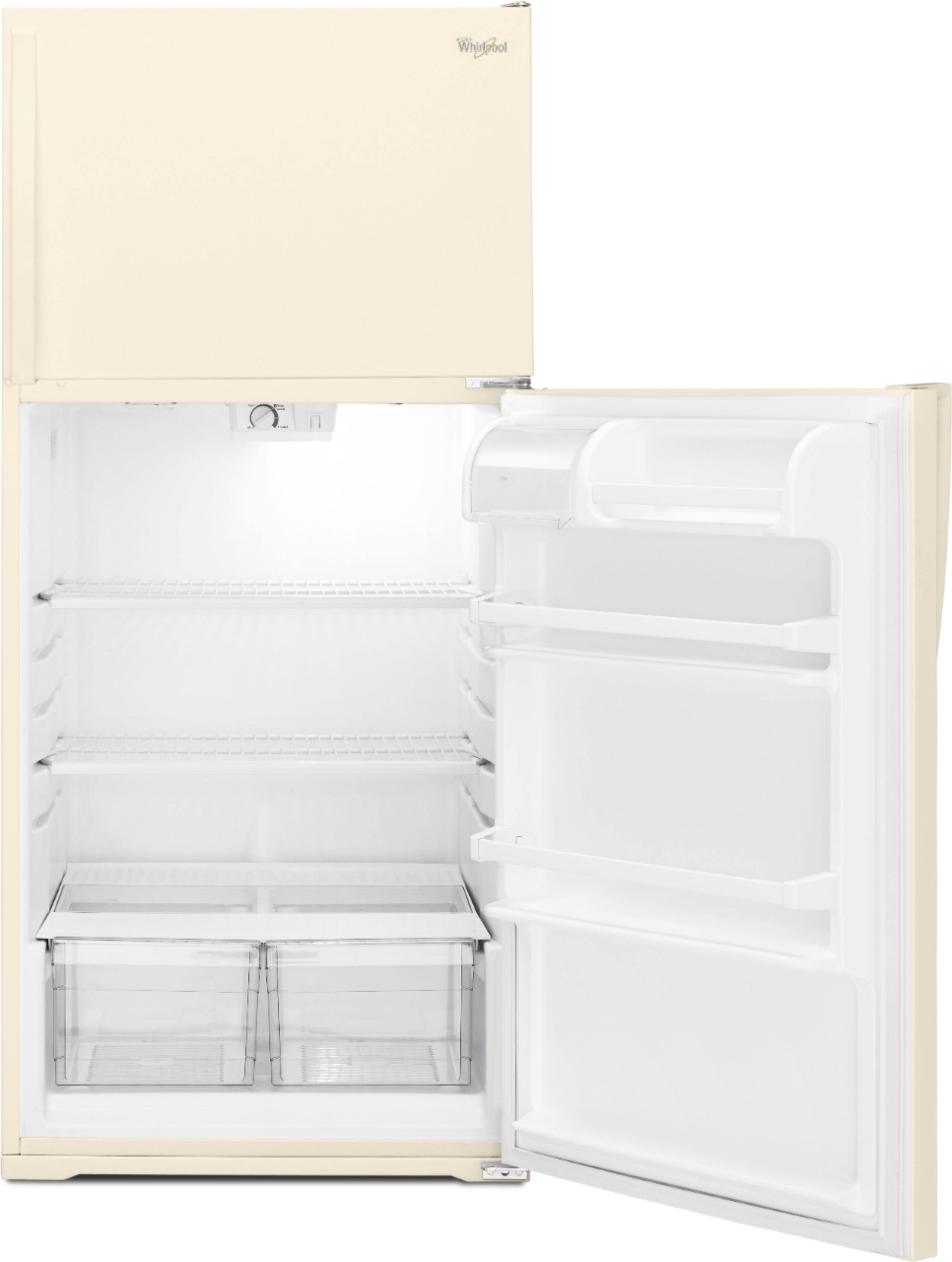 Alt View 14. Whirlpool - 14.3 Cu. Ft. Top-Freezer Refrigerator - Biscuit.
