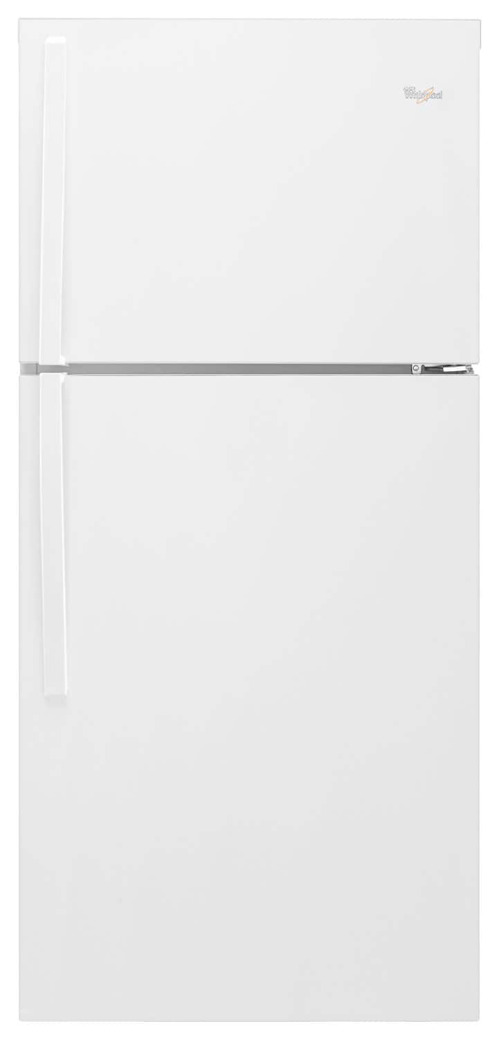 Whirlpool - 19.2 Cu. Ft. Top-Freezer Refrigerator - White - Front_Zoom