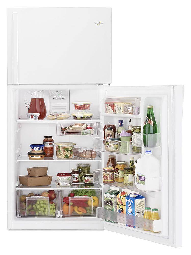 Alt View 11. Whirlpool - 19.2 Cu. Ft. Top-Freezer Refrigerator - White.