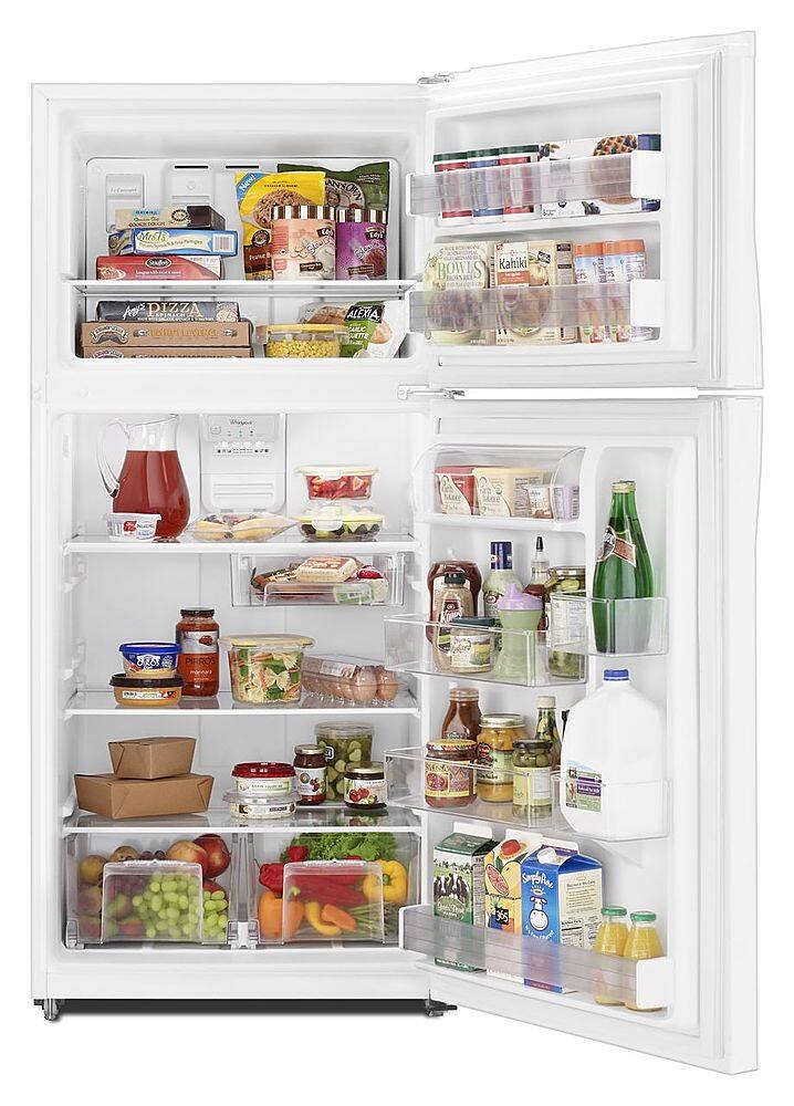 Alt View 12. Whirlpool - 19.2 Cu. Ft. Top-Freezer Refrigerator - White.