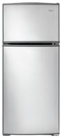 Whirlpool - 16.0 Cu. Ft. Top-Freezer Refrigerator - Monochromatic Stainless Steel - Front_Zoom