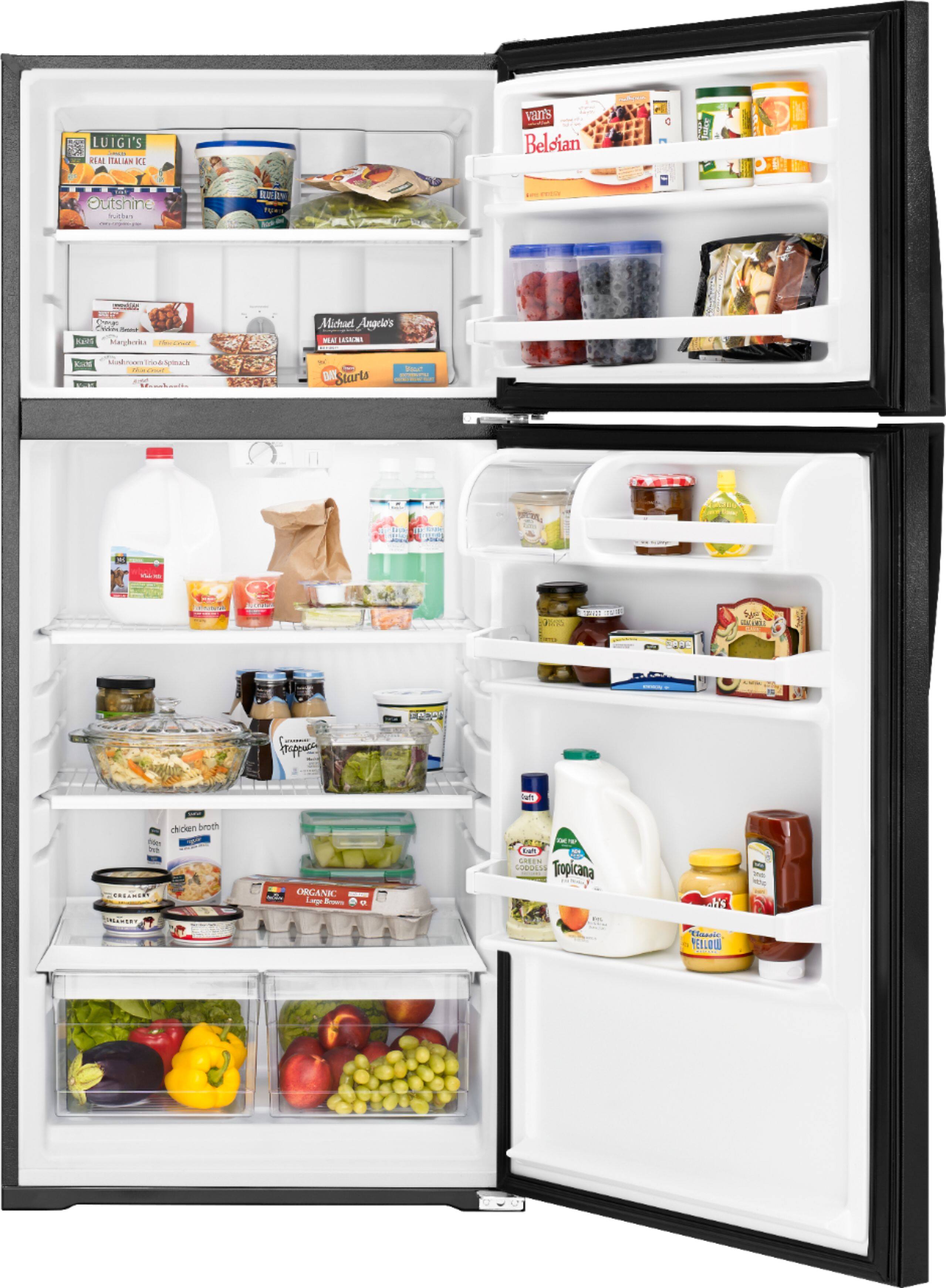 Alt View 12. Whirlpool - 14.3 Cu. Ft. Top-Freezer Refrigerator - Black.
