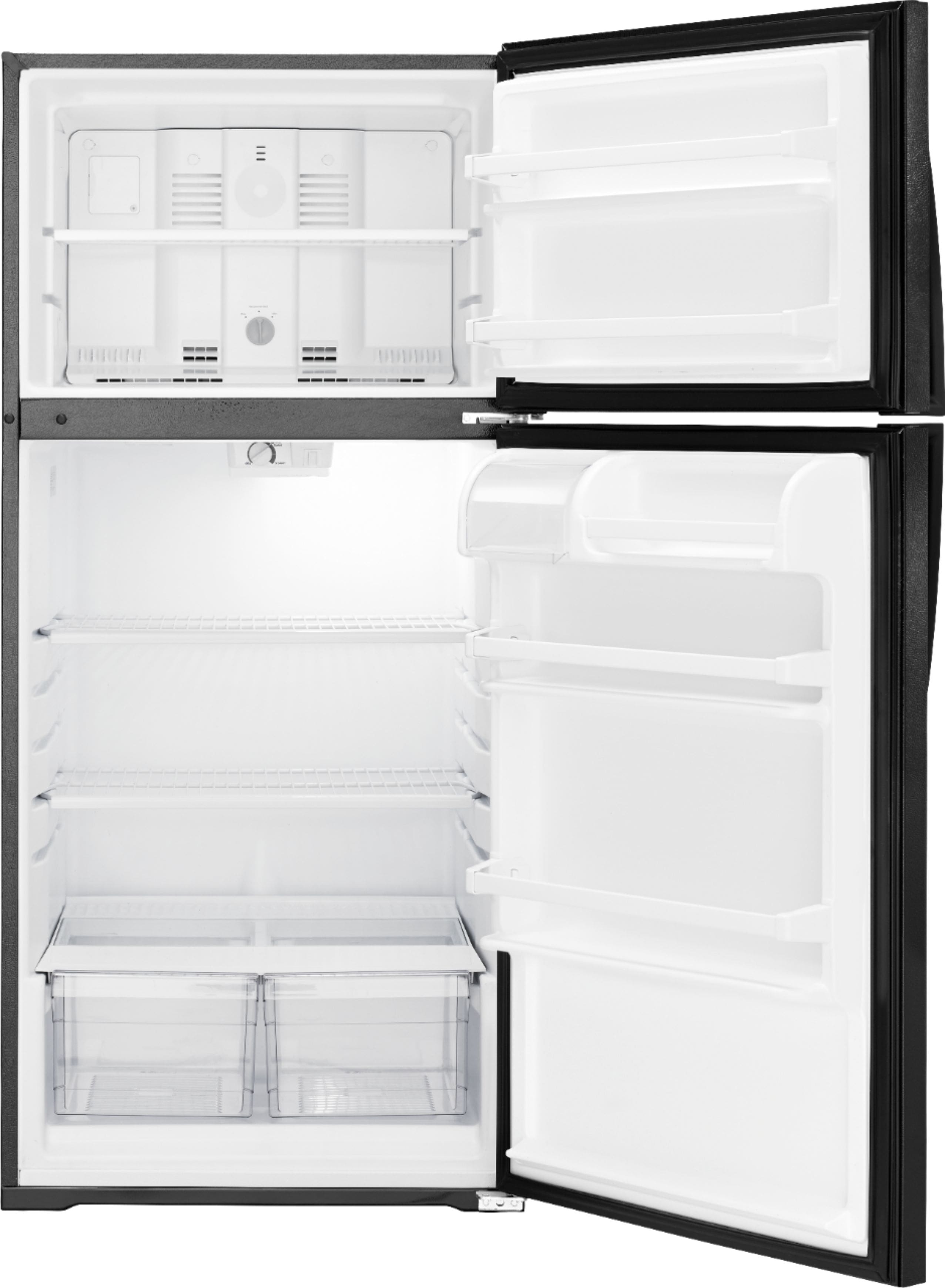Alt View 13. Whirlpool - 14.3 Cu. Ft. Top-Freezer Refrigerator - Black.
