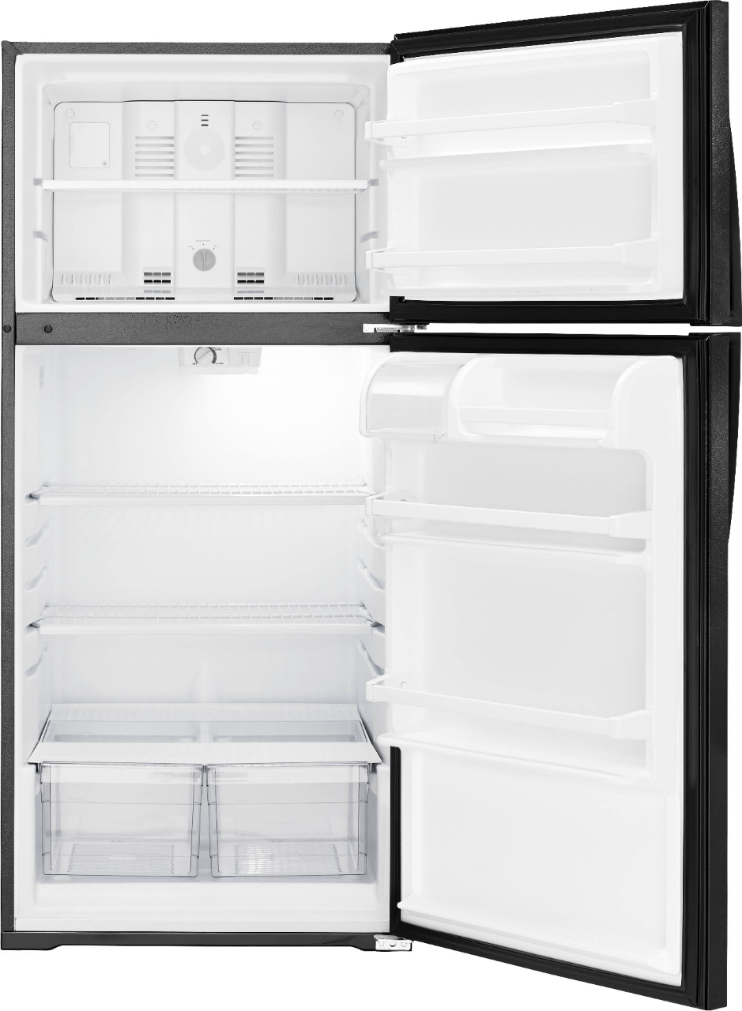 Alt View 13. Whirlpool - 14.3 Cu. Ft. Top-Freezer Refrigerator - Black.
