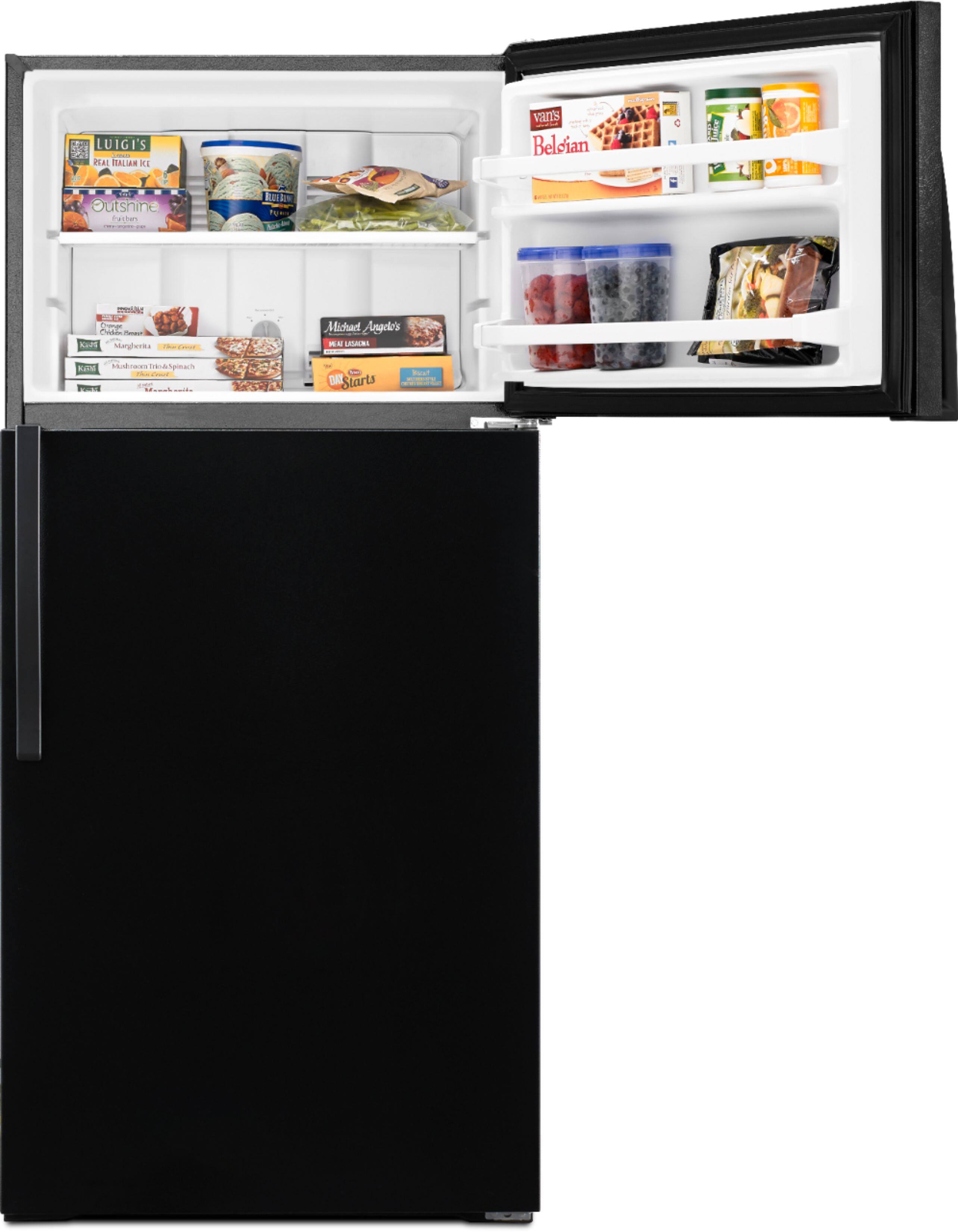 Alt View 14. Whirlpool - 14.3 Cu. Ft. Top-Freezer Refrigerator - Black.