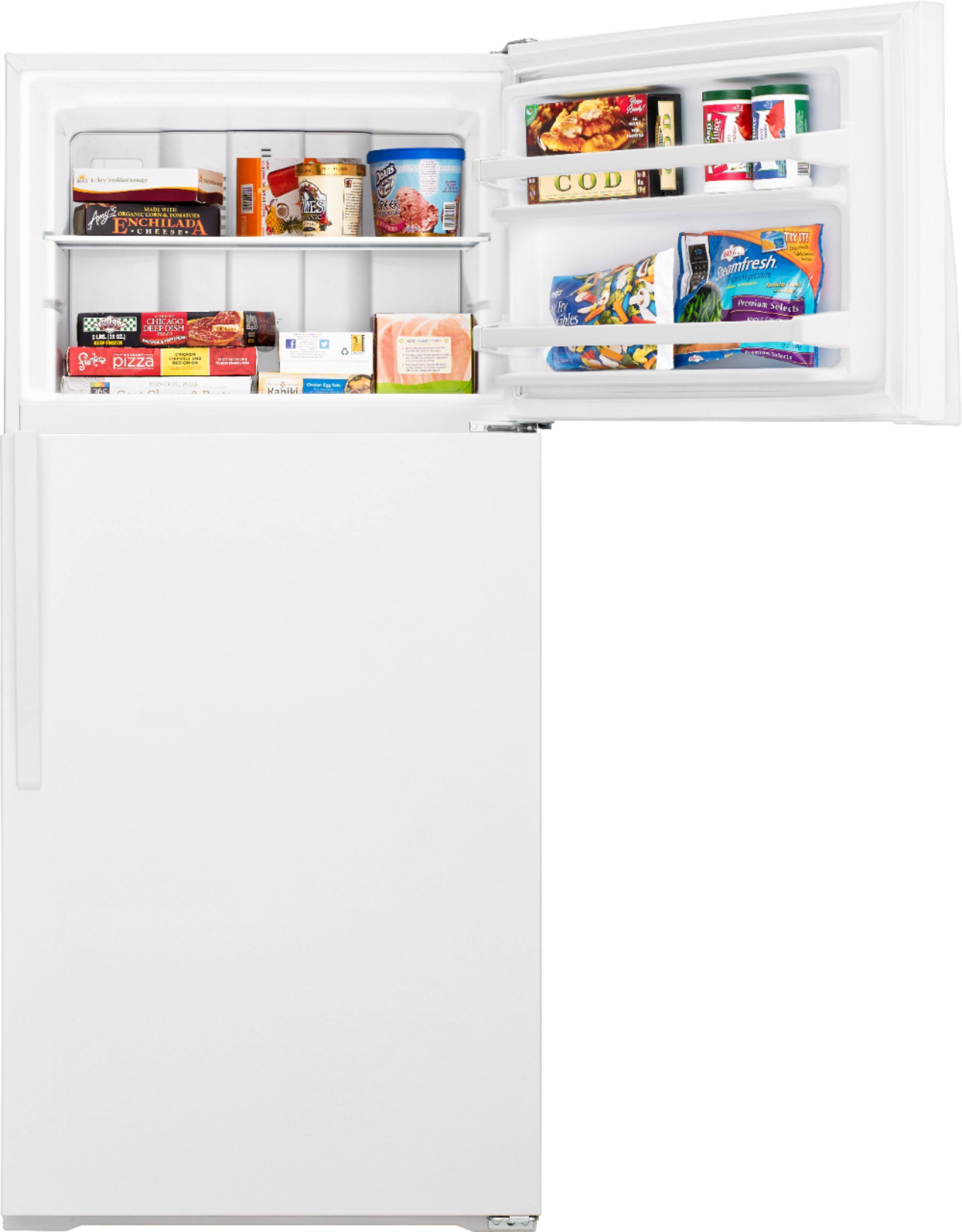 Alt View 13. Whirlpool - 14.3 Cu. Ft. Top-Freezer Refrigerator - White.