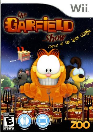 Front Standard. The Garfield Show: Threat of the Space Lasagna - Nintendo Wii.