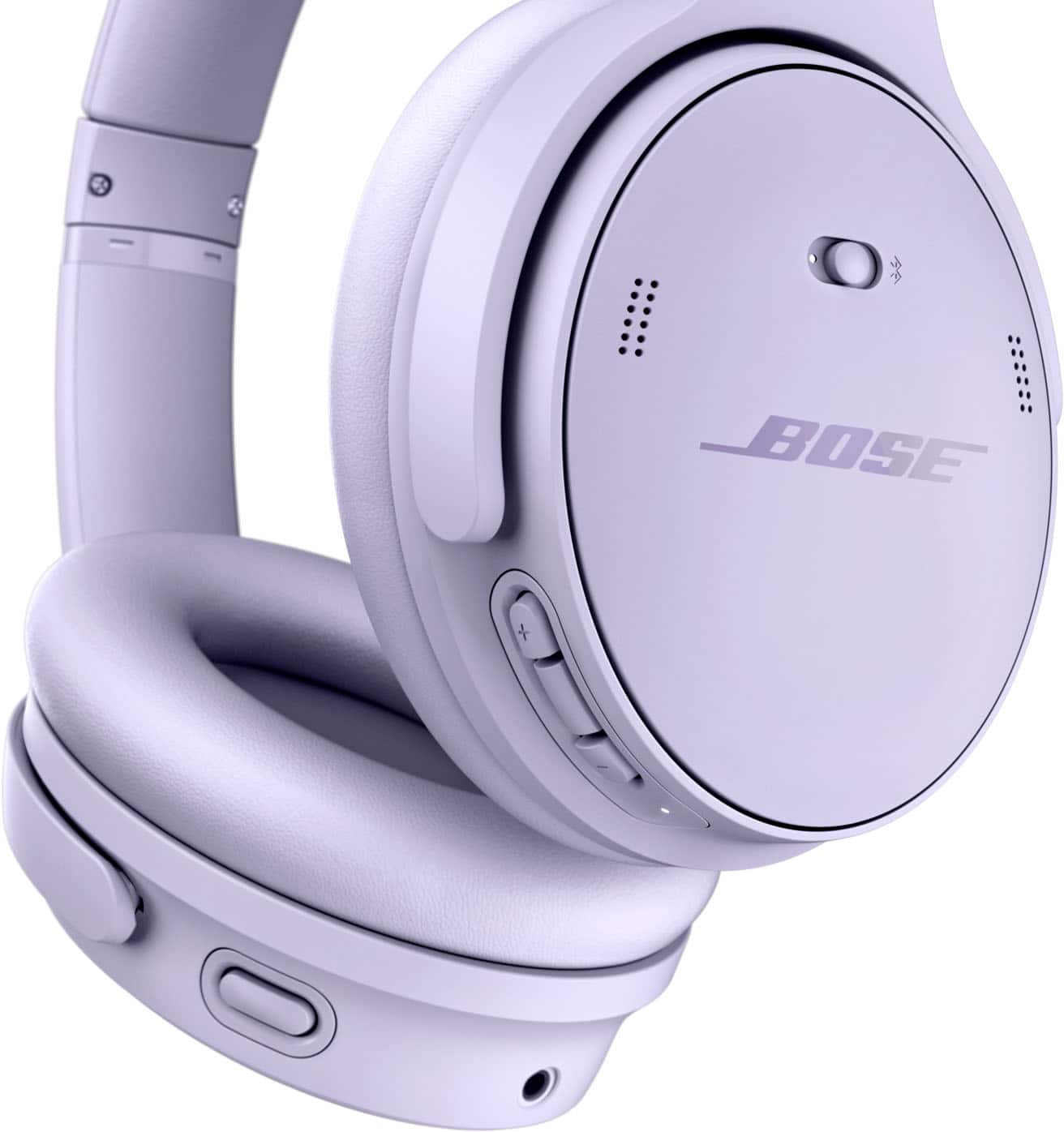 Alt View 11. Bose - QuietComfort Wireless Noise Cancelling Over-the-Ear Bluetooth Headphones - Chilled Lilac.