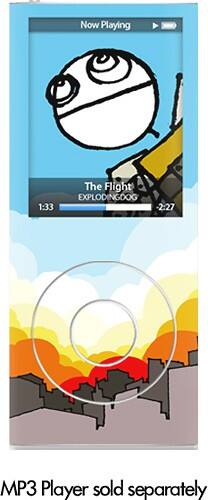 Front Standard. MusicSkins - Explodingdog Skin for 4th-Generation Apple® iPod® nano.