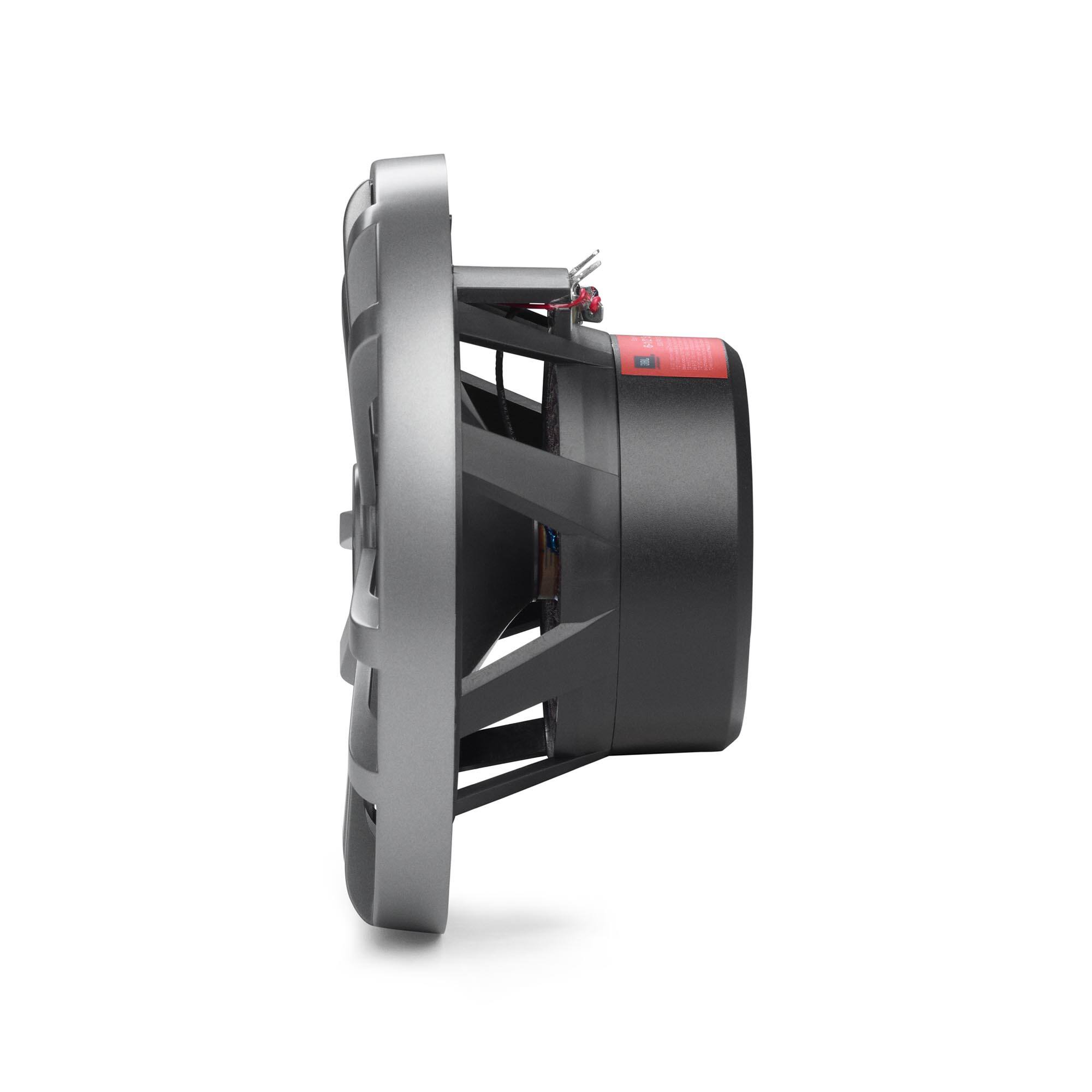 Alt View 2. JBL - JBL 6-1/2" (160mm) two-way marine audio multi-element speaker 60W (GRAY) - Black/Gray.