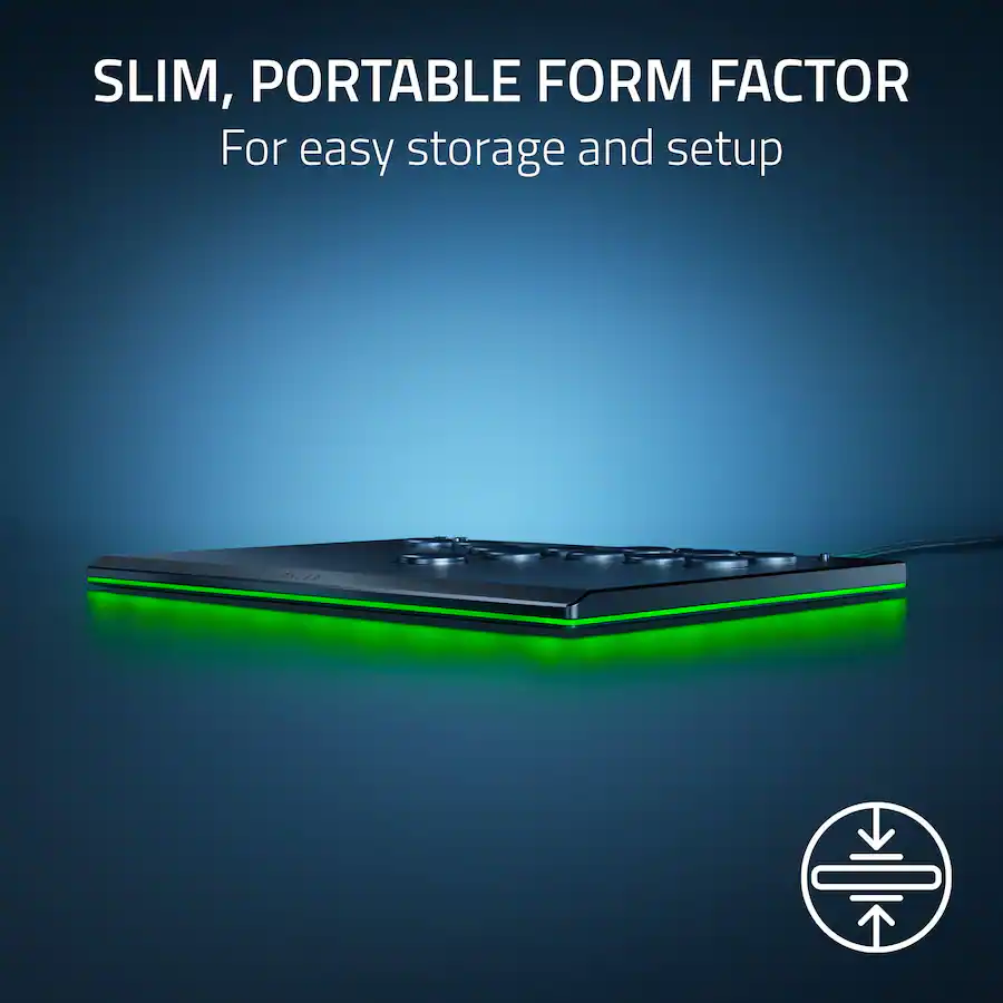 Razer Kitsune All Button Optical Arcade Controller for PS5 and PC Black ...