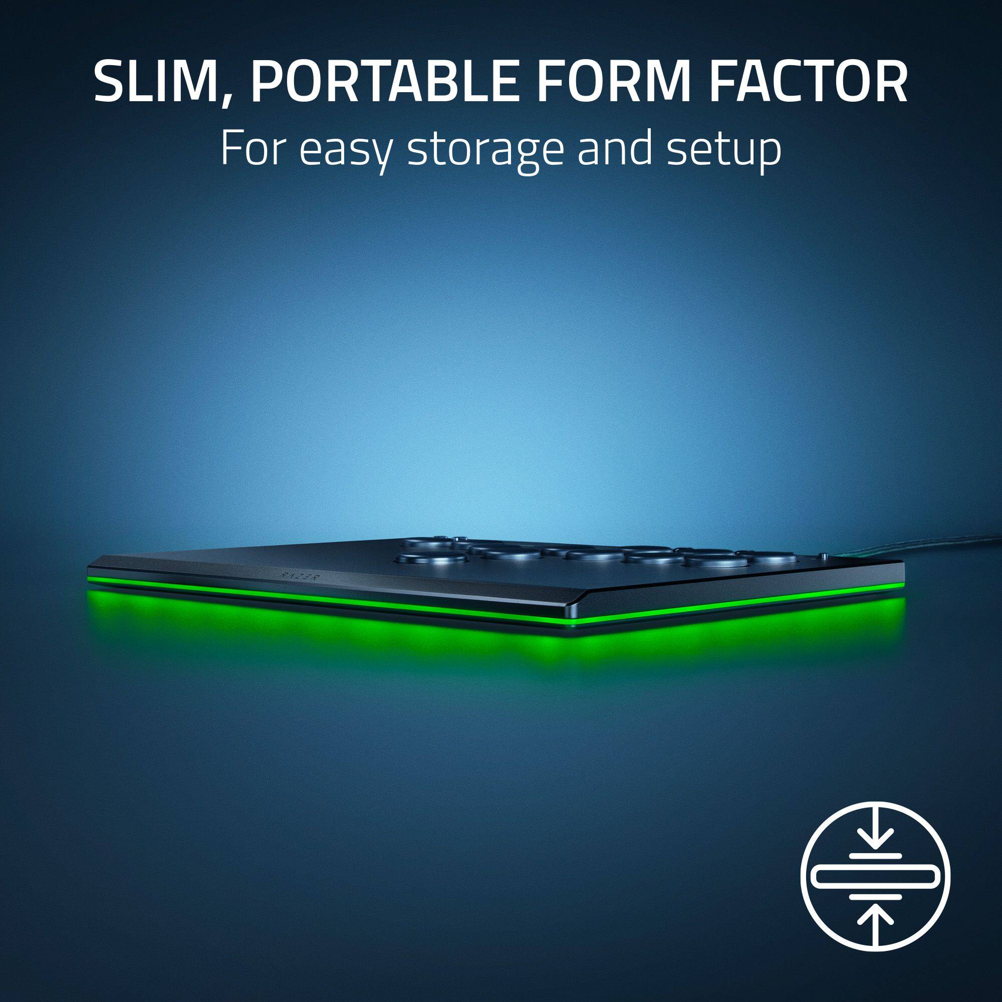 SLIM, PORTABLE FORM FACTOR: For easy storage and setup.