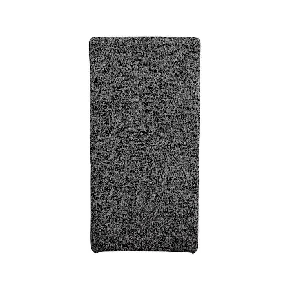 Alt View 1. Meridian Furniture - Benson Black Linen Textured Fabric Dining Chair, Set of 2 - Black.
