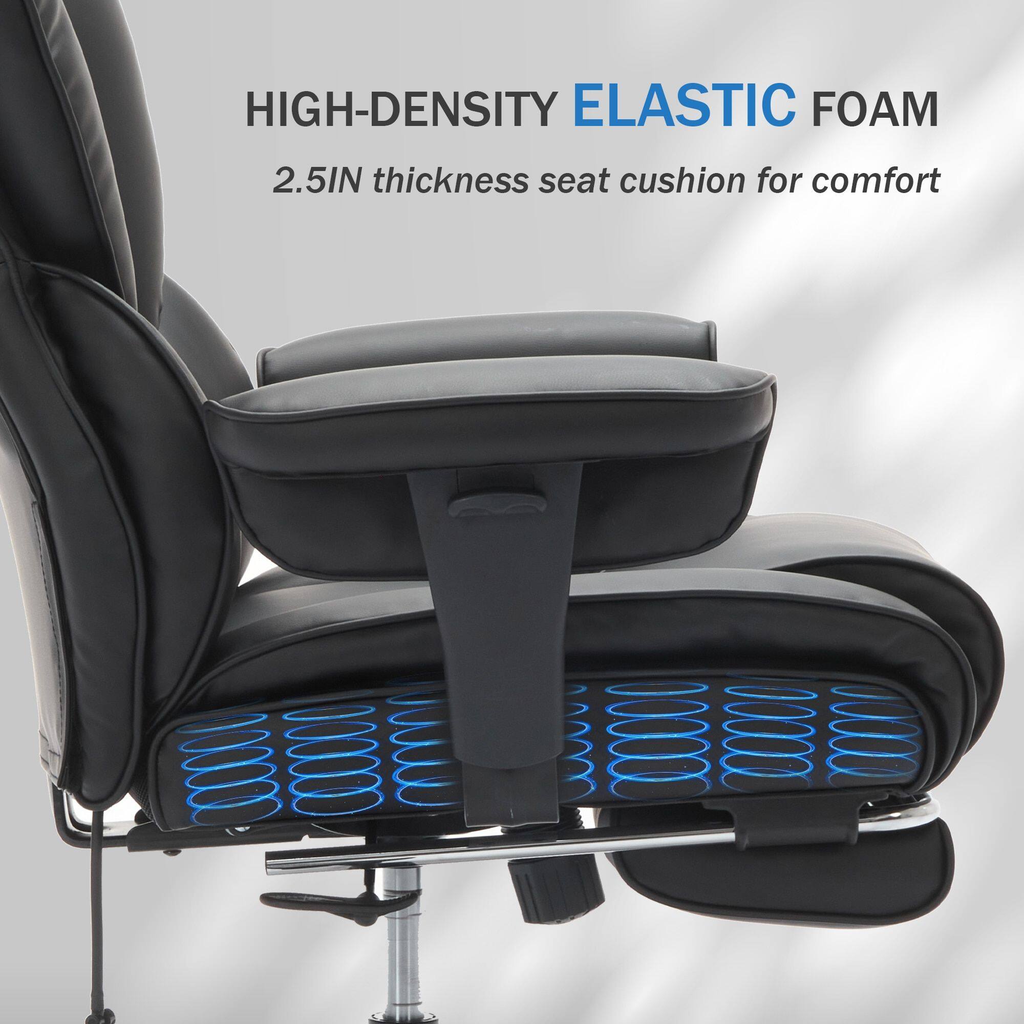 HIGH-DENSITY ELASTIC FOAM  
2.5IN thickness seat cushion for comfort
