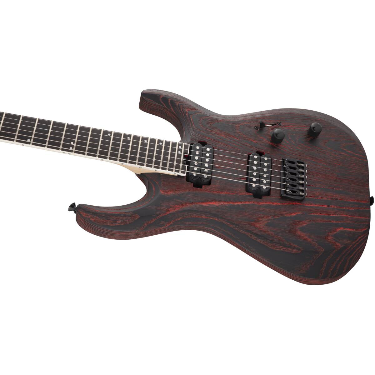 Alt View 7. Jackson - Jackson Pro Dinky DK2 Modern Ash HT6 Electric Guitar, Ebony, Baked Red.