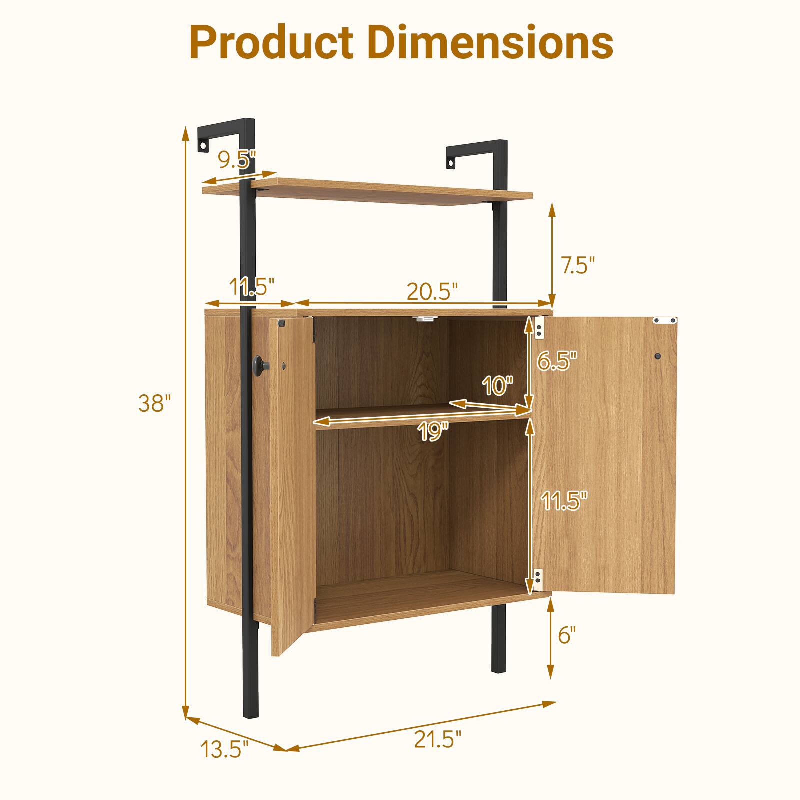 Product Dimensions: 9.5" x 11.5" x 20.5" x 7.5" x 38" x 19" x 10" x 6.5" x 11.5" x 6" x 13.5" x 21.5"