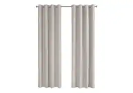 BreeBe - Curtain Panel, 2pcs Set, 54'w X 95'l, Room Darkening, Grommet, Living Room, Bedroom, Kitchen, Contemporary, Modern - Ivory