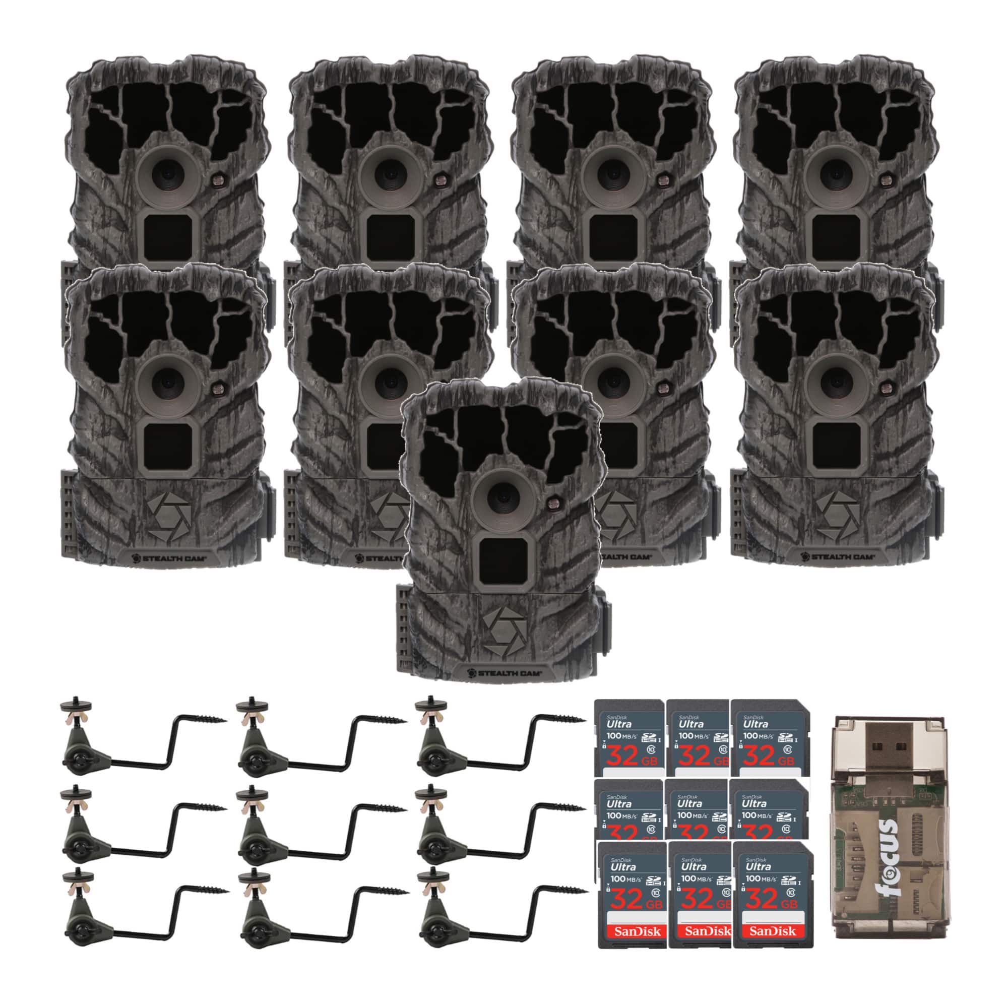 Stealth Cam - Browtine 14MP Camera (9-Pack) with Trail Camera Holders Bundle price history on PriceWatchPro