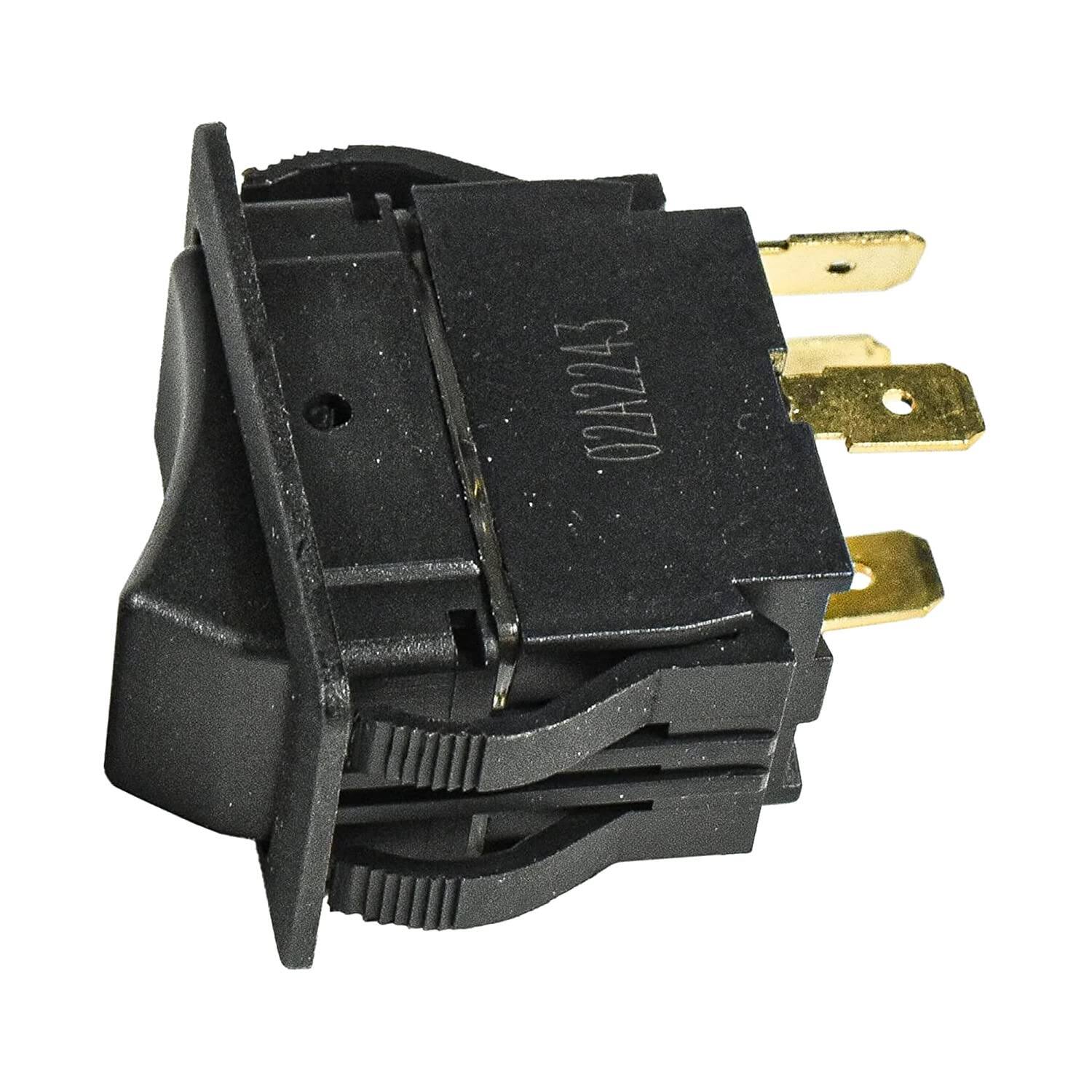 Alt View 2. HQRP - On-Off Rocker Switch 4-Prong 20 A 125 V Replacement for KEDU HY60E Shopsmith Tools - black.